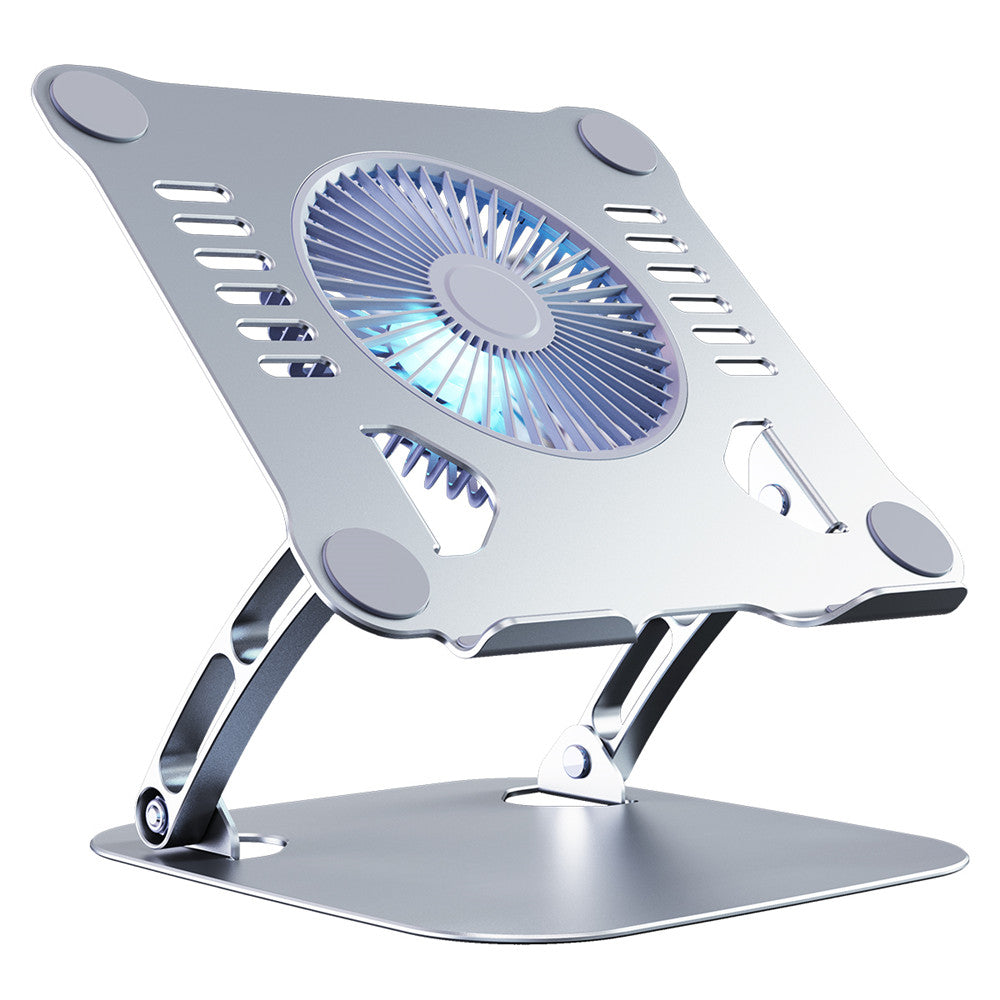 Adjustable Laptop Stand with Computer Cooling Fan, Aluminum Alloy Bracket for All Gaming Laptop