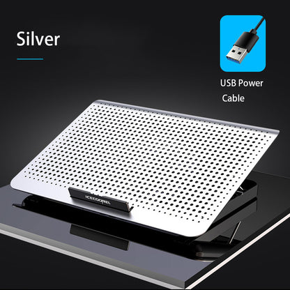 Aluminum Alloy Laptop Cooler, Stand Gaming Laptop Cooling Fan, Notebook Radiator, Adjustable Stand for Gaming
