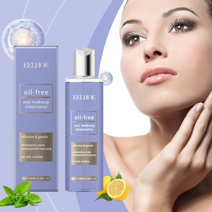 Three in One Cleansing Makeup Remover Water, Eye and Lip Makeup Remover Gently Cleanses Skin, Refreshing Face Cleanser