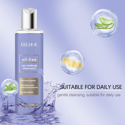 Three in One Cleansing Makeup Remover Water, Eye and Lip Makeup Remover Gently Cleanses Skin, Refreshing Face Cleanser