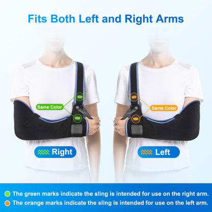 Medical Shoulder Immobilizer  Elbow Sling For Injuries Comfortable Fracture  Dislocation Support Fo
