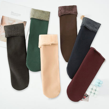 Thermal Winter Socks For Women Thicken Pack For Snow Boots  Cold Weather Cozy Solid Color Design To 1