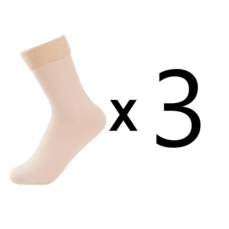 Thermal Winter Socks For Women Thicken Pack For Snow Boots  Cold Weather Cozy Solid Color Design To 6