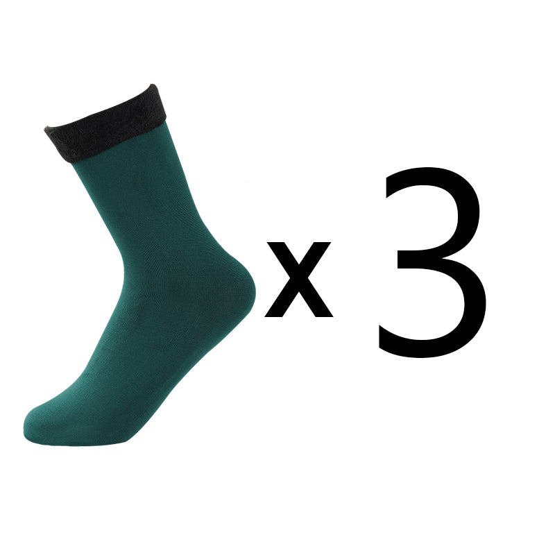 Thermal Winter Socks For Women Thicken Pack For Snow Boots  Cold Weather Cozy Solid Color Design To 7