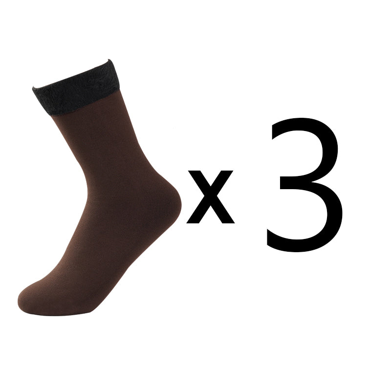 Thermal Winter Socks For Women Thicken Pack For Snow Boots  Cold Weather Cozy Solid Color Design To 8