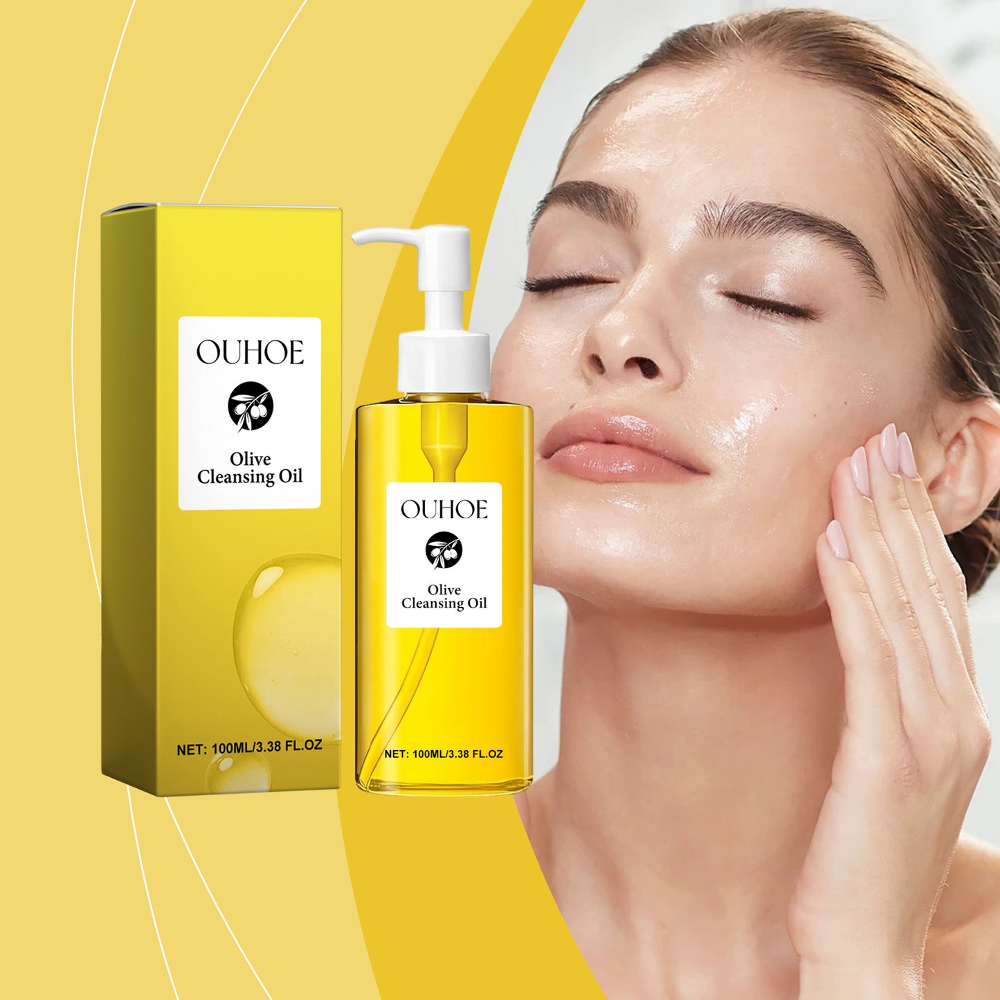 Radiant Moisturizing Cleansing Oil, Lightweight Makeup Remover Oil, Dissolving Makeups, Dirt Purifying, Pore Nourishing