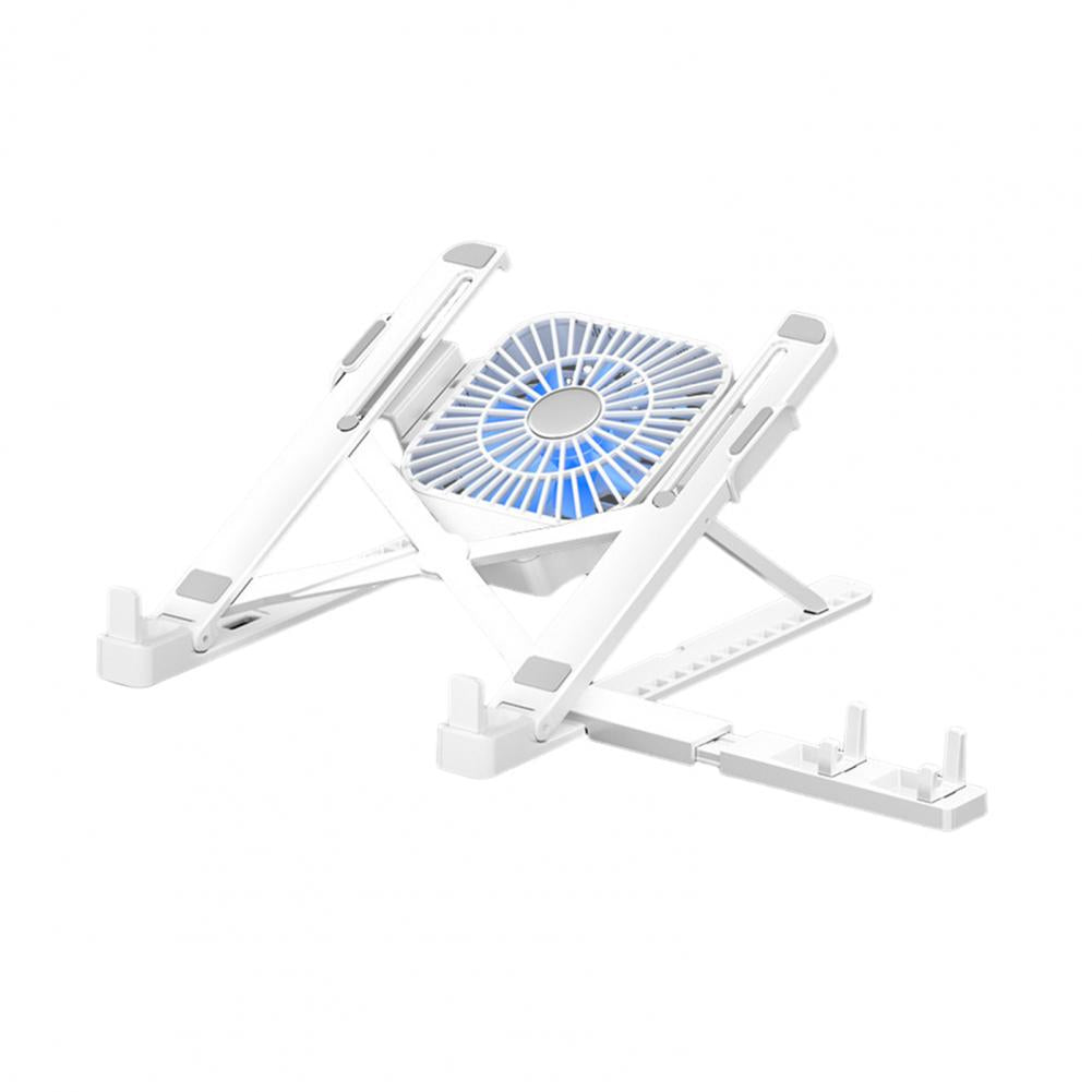 Adjustable Laptop Bracket, Ergonomic Laptop Stand with Fan, Portable Height Adjustable Riser Bracket for High Stability