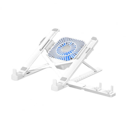 Adjustable Laptop Bracket, Ergonomic Laptop Stand with Fan, Portable Height Adjustable Riser Bracket for High Stability