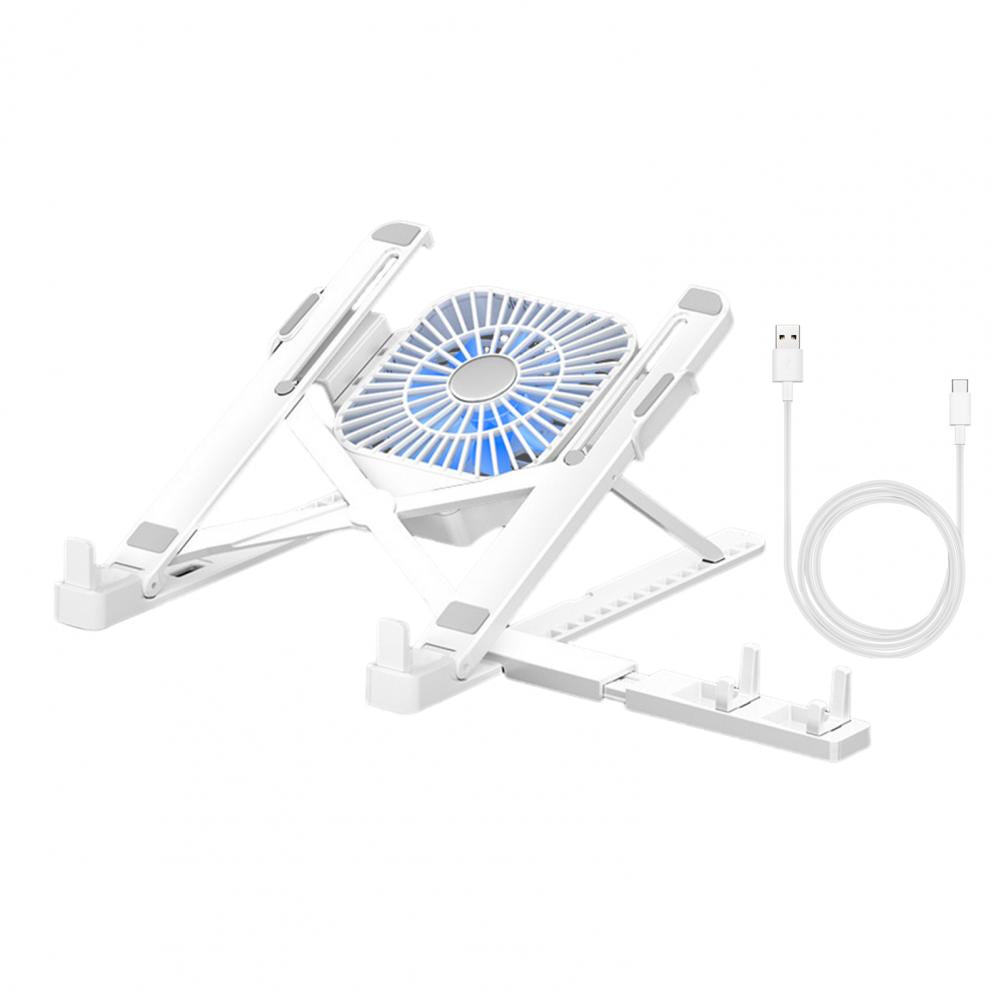 Adjustable Laptop Bracket, Ergonomic Laptop Stand with Fan, Portable Height Adjustable Riser Bracket for High Stability