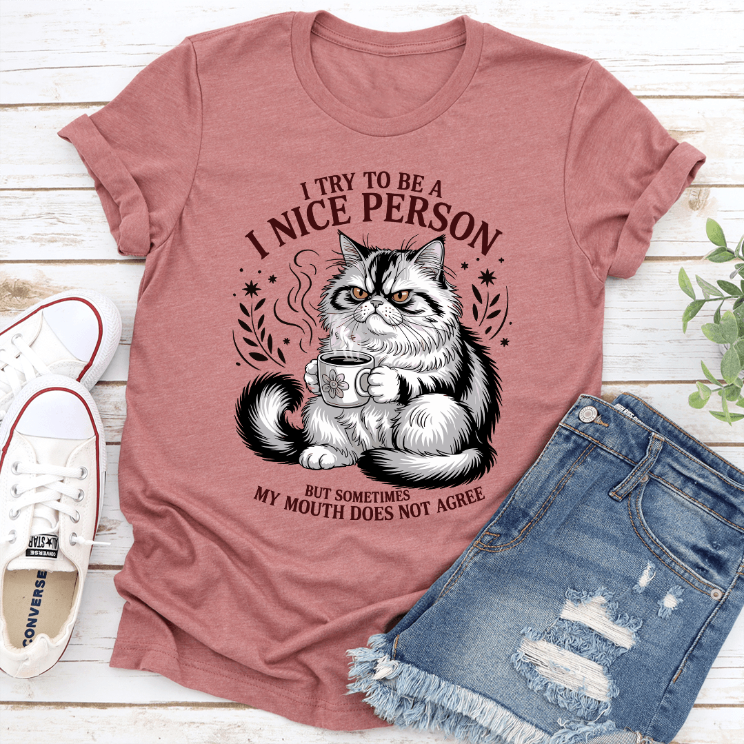 I Try To Be A I Nice Person Tee 2