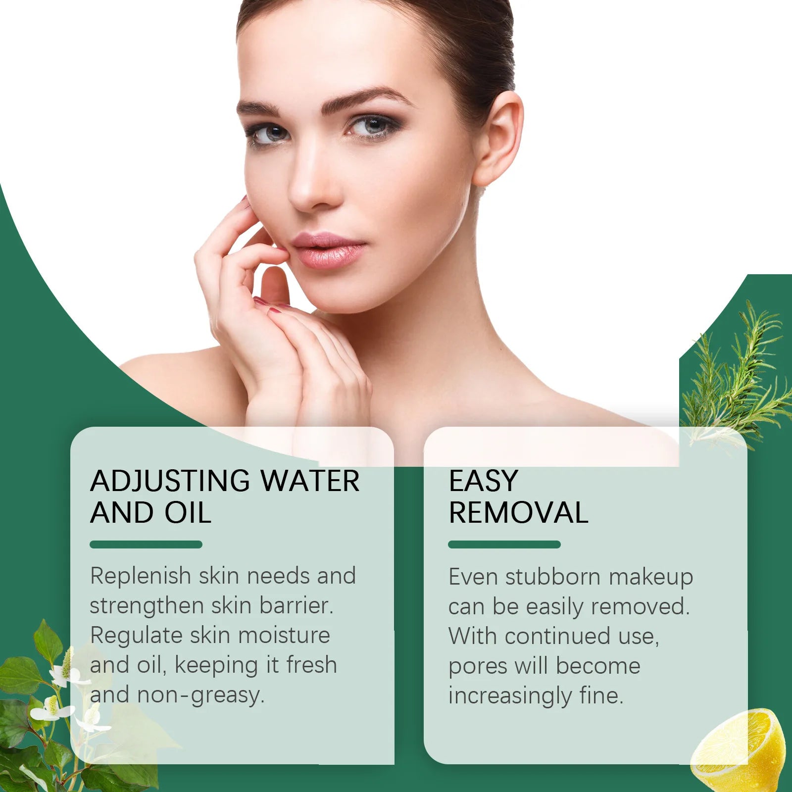 Moisturizing Makeup Removal Oil, Pore Cleansing Facial Oil Cleanser, Refreshing Hydrating Cleansing Oil for Face and Lip