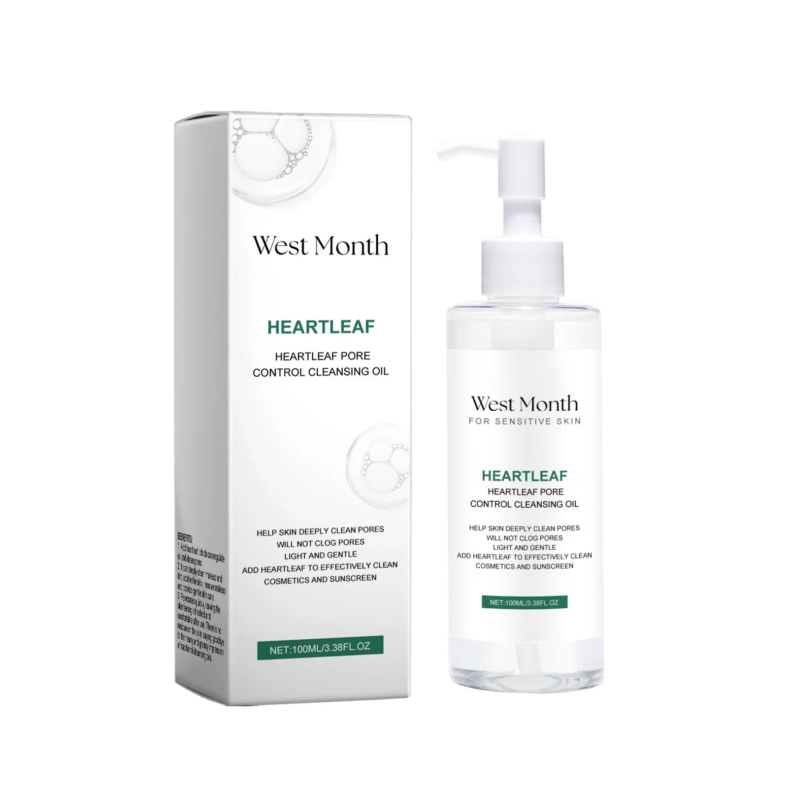 Moisturizing Makeup Removal Oil, Pore Cleansing Facial Oil Cleanser, Refreshing Hydrating Cleansing Oil for Face and Lip