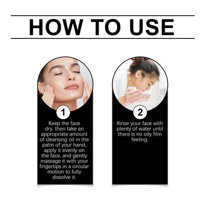 Moisturizing Makeup Removal Oil, Pore Cleansing Facial Oil Cleanser, Refreshing Hydrating Cleansing Oil for Face and Lip
