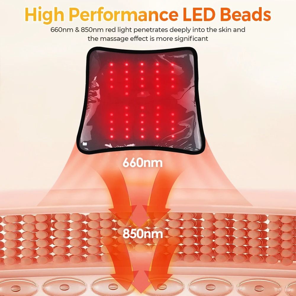 Electric Infrared Knee Pad For Light Heat And Vibration Massage 3