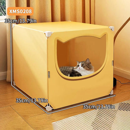All Seasons Semi Enclosed Cat Nest Large Cozy Pet Bed 7