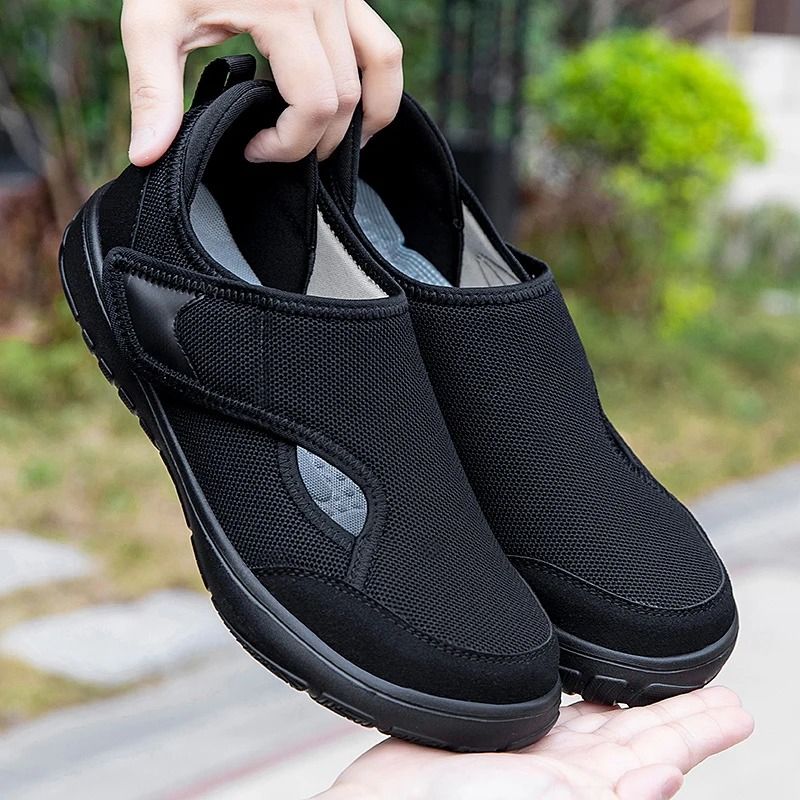 Men Orthopedic Wide Feet Walking Sneakers Comfortable Diabetic Shoes with Thumb Eversion Support