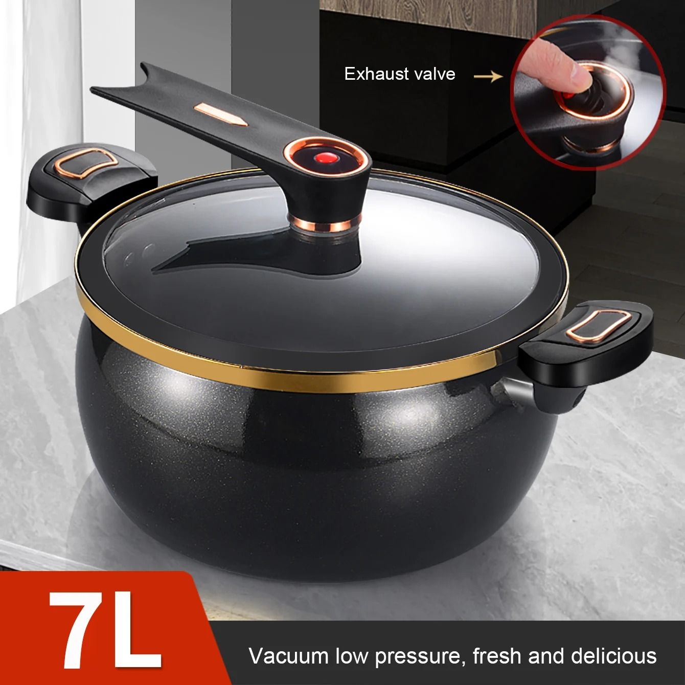 Large Capacity Micro Pressure Stew Pot for Home Cooking