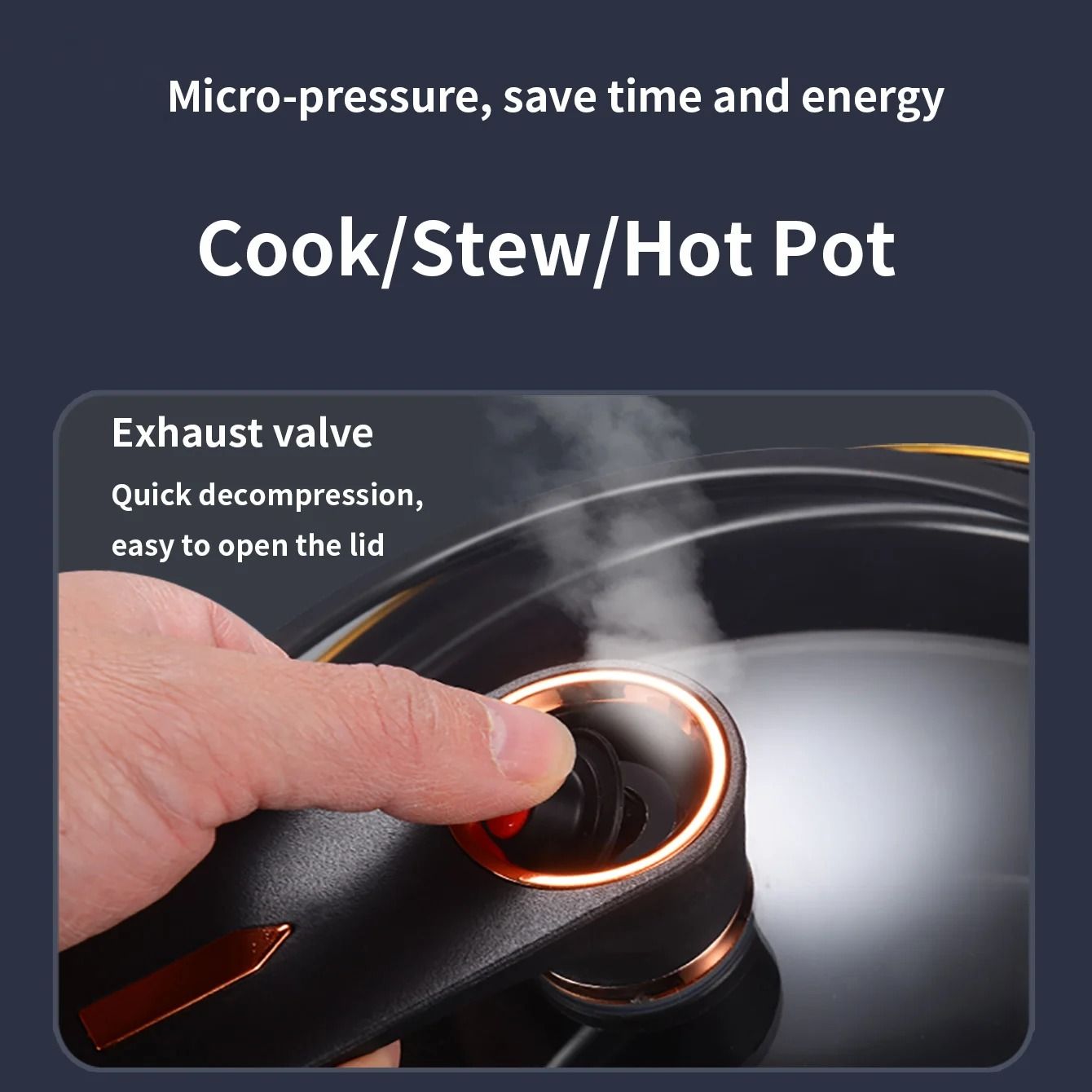 Large Capacity Micro Pressure Stew Pot For Home Cooking 5