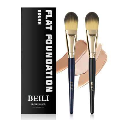 Makeup Flat Makeup Brushes for Liquid Cream Powder, Foundation Brush Set for Liquid Mask Concealer, Premium Face Tools
