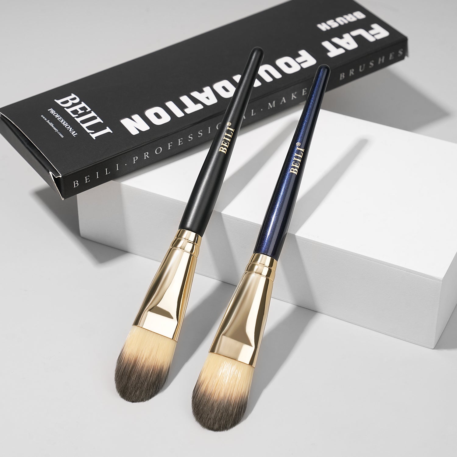 Makeup Flat Makeup Brushes for Liquid Cream Powder, Foundation Brush Set for Liquid Mask Concealer, Premium Face Tools