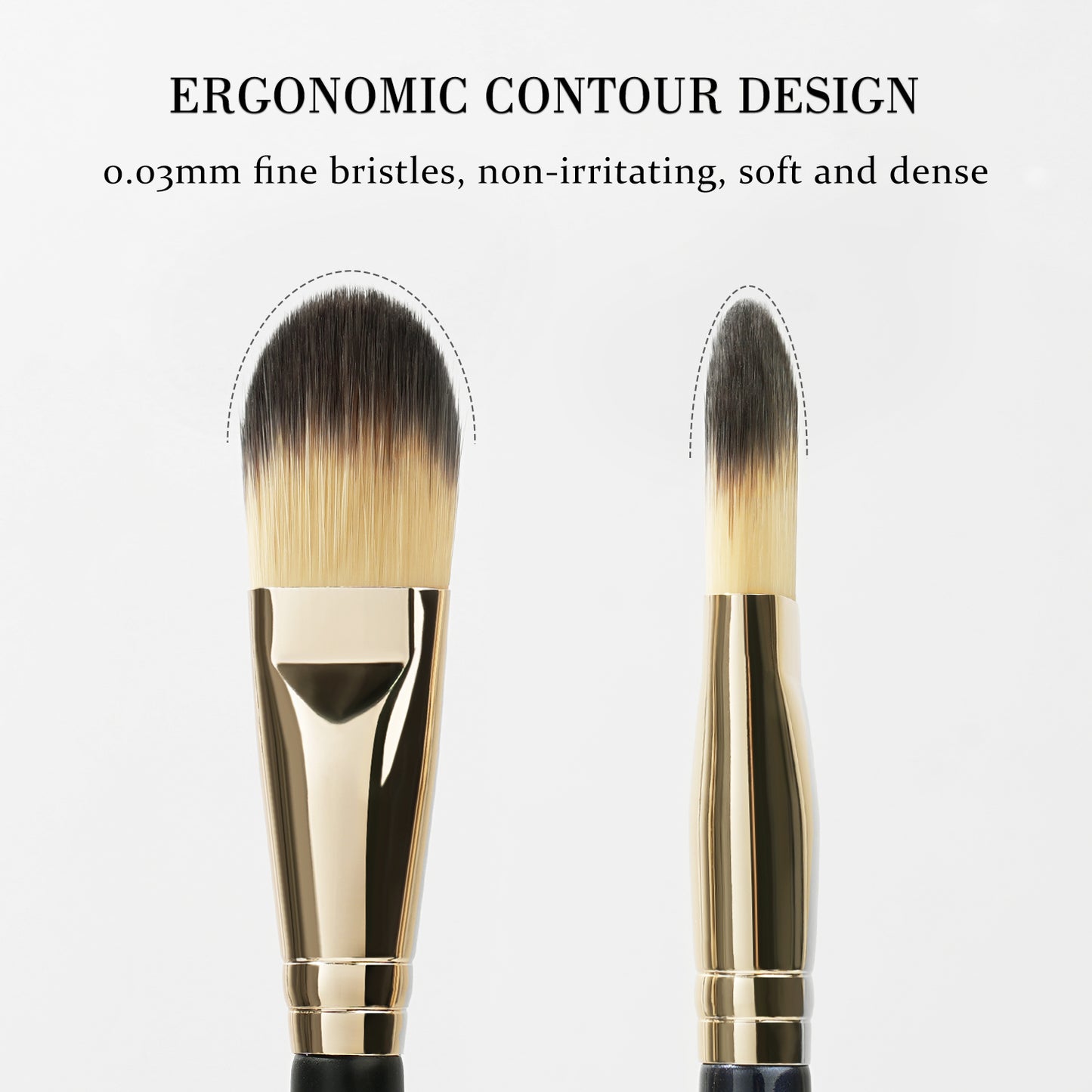 Makeup Flat Makeup Brushes for Liquid Cream Powder, Foundation Brush Set for Liquid Mask Concealer, Premium Face Tools