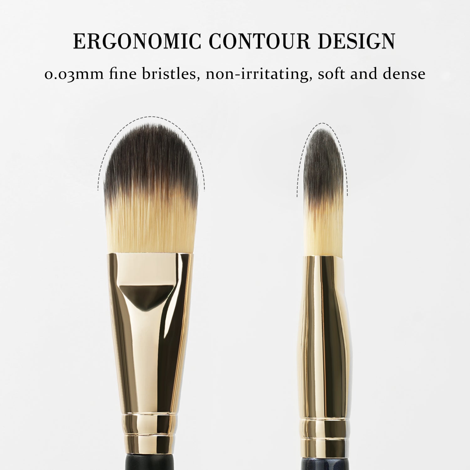 Makeup Flat Makeup Brushes for Liquid Cream Powder, Foundation Brush Set for Liquid Mask Concealer, Premium Face Tools