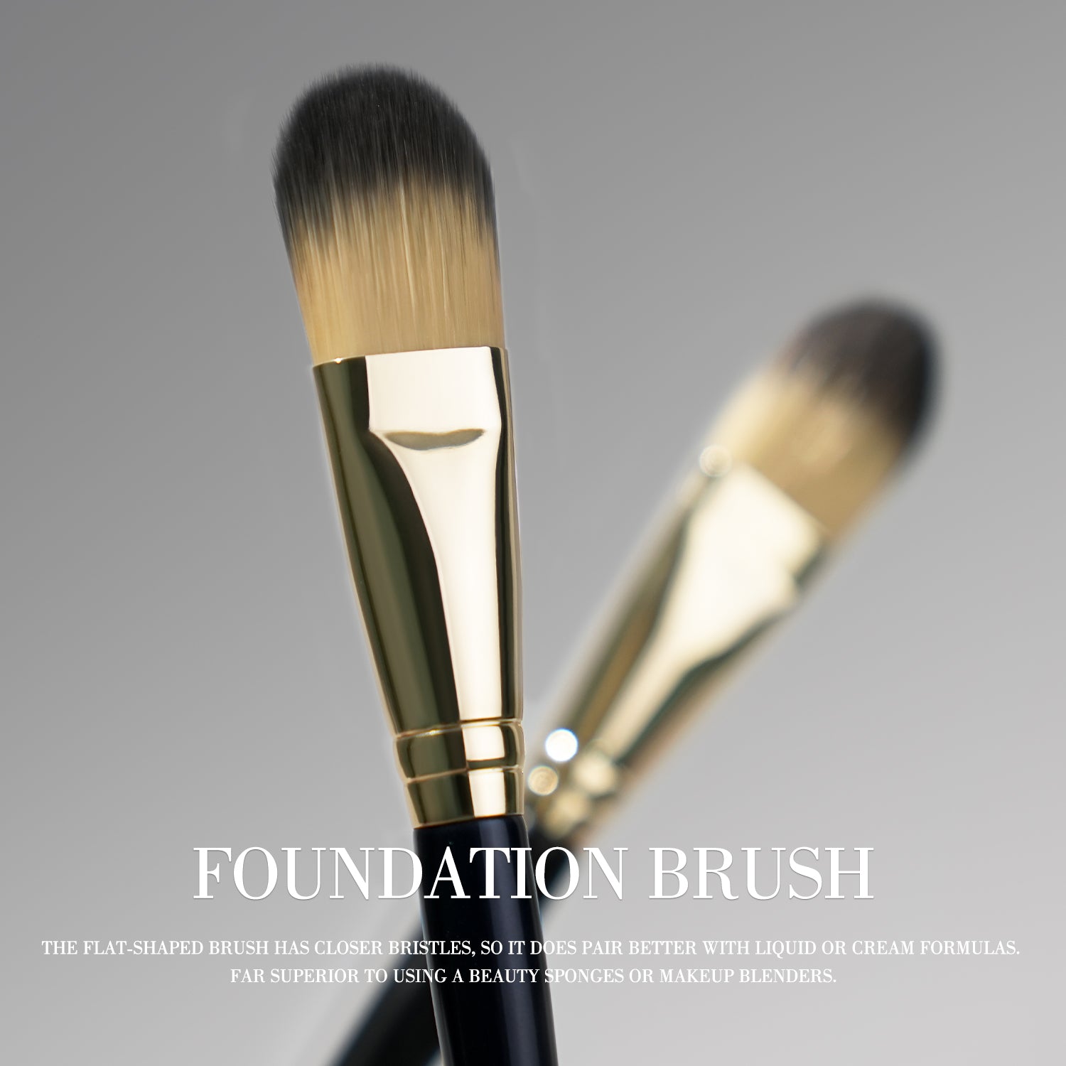 Makeup Flat Makeup Brushes for Liquid Cream Powder, Foundation Brush Set for Liquid Mask Concealer, Premium Face Tools