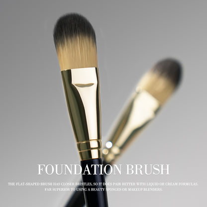 Makeup Flat Makeup Brushes for Liquid Cream Powder, Foundation Brush Set for Liquid Mask Concealer, Premium Face Tools