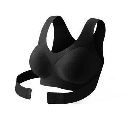 Wireless Posture Correction Bra Seamless Push Up Bralette With Cross Back Support 6
