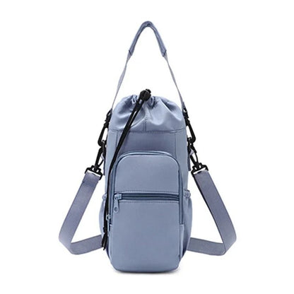 Portable Water Bottle Bag With Adjustable Strap And Phone Pocket 10