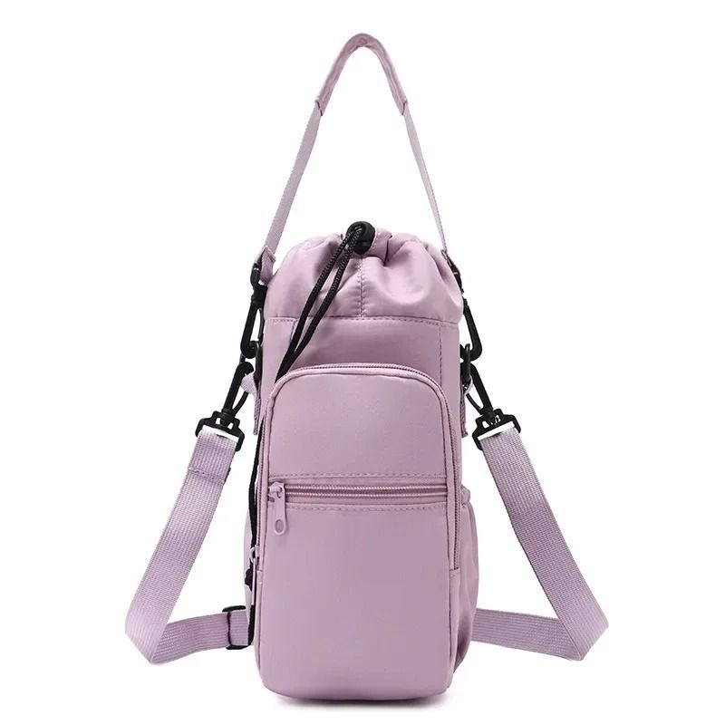 Portable Water Bottle Bag With Adjustable Strap And Phone Pocket 8