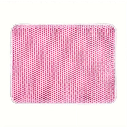 Large Cat Litter Mat  Double Layer Honeycomb Waterproof Design For Scatter Control  Easy Cleaning 9