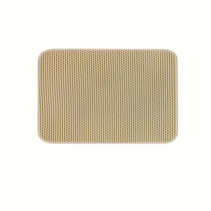 Large Cat Litter Mat  Double Layer Honeycomb Waterproof Design For Scatter Control  Easy Cleaning 7