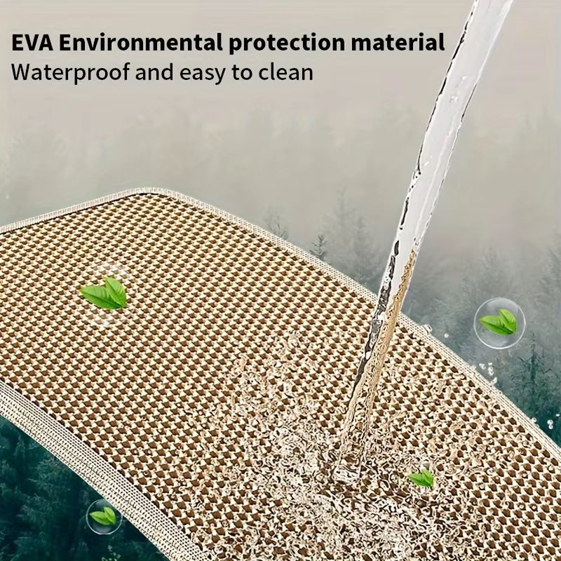 Large Cat Litter Mat  Double Layer Honeycomb Waterproof Design For Scatter Control  Easy Cleaning 3