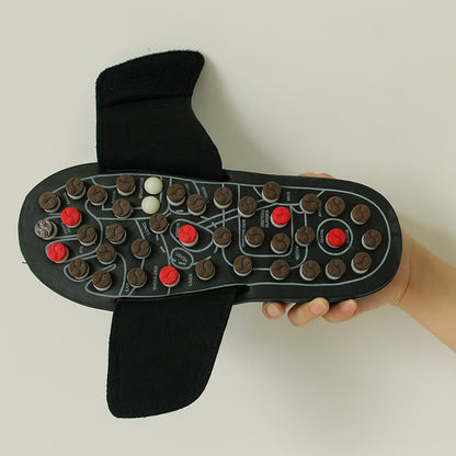 Unisex Acupoint Massage Slippers Sandals for Men, Women Chinese Acupressure Therapy Medical Rotating Foot Massager Shoes