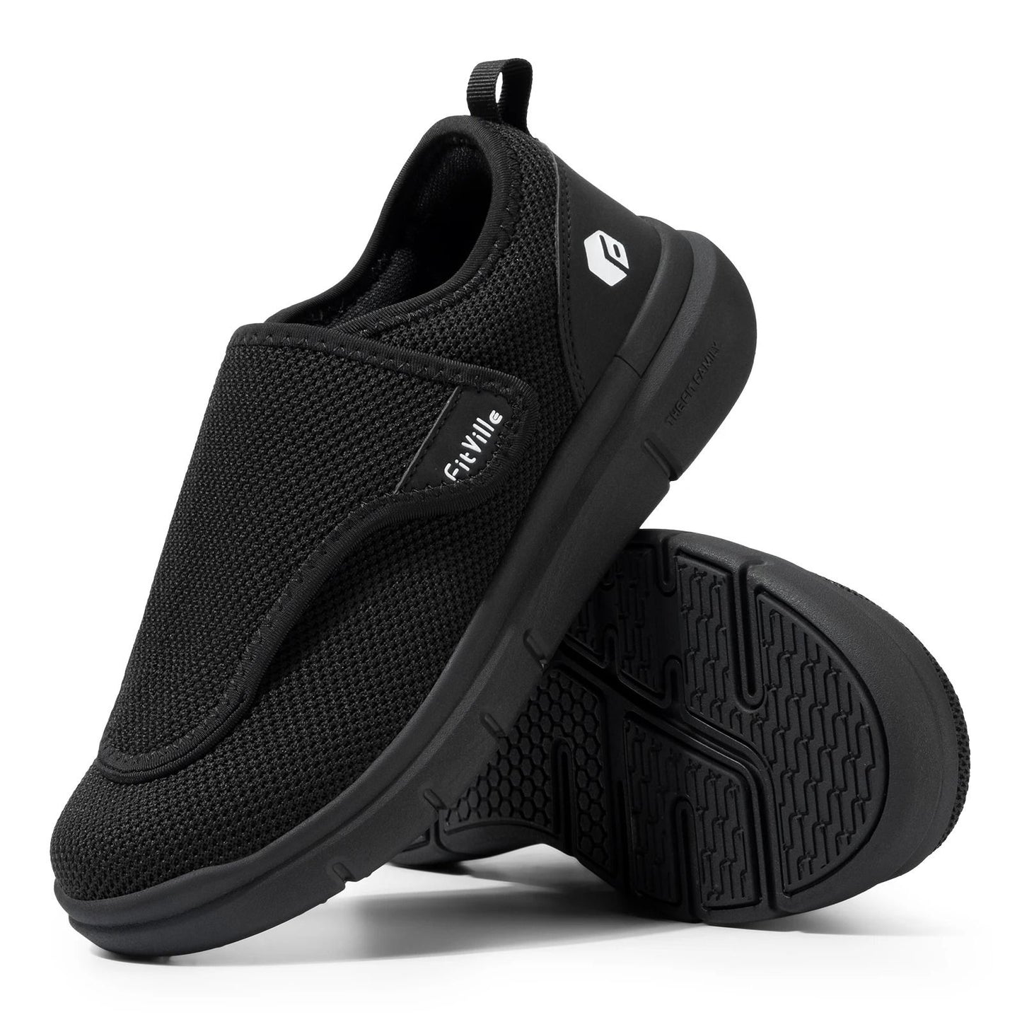 Extra Wide Mens Diabetic Orthopedic Shoes Adjustable Walking Sneakers for Swollen Feet Elderly Foot Pain Relief