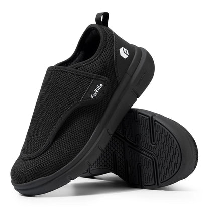 Extra Wide Mens Diabetic Orthopedic Shoes Adjustable Walking Sneakers for Swollen Feet Elderly Foot Pain Relief