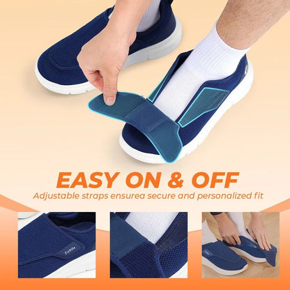 Extra Wide Mens Diabetic Orthopedic Shoes Adjustable Walking Sneakers For Swollen Feet Elderly Foot 2