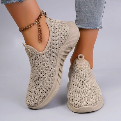 Womens Summer Mesh Flat Shoes Breathable Casual Sneakers 3