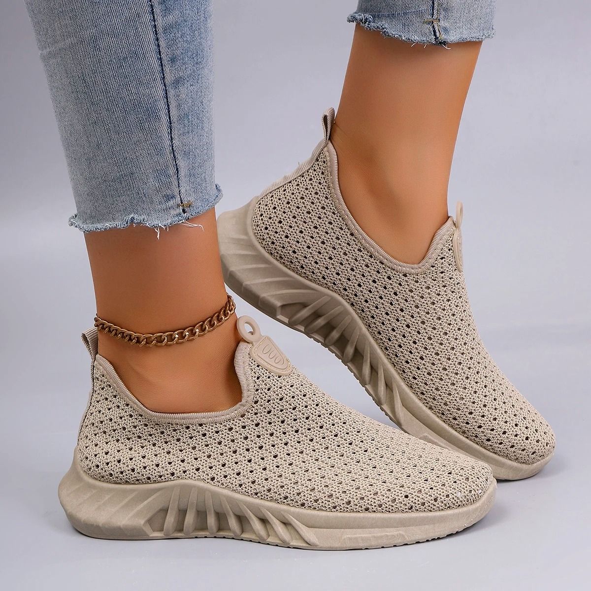 Womens Summer Mesh Flat Shoes Breathable Casual Sneakers 5