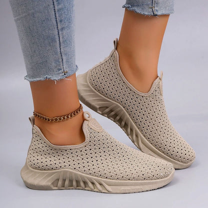 Womens Summer Mesh Flat Shoes Breathable Casual Sneakers 5
