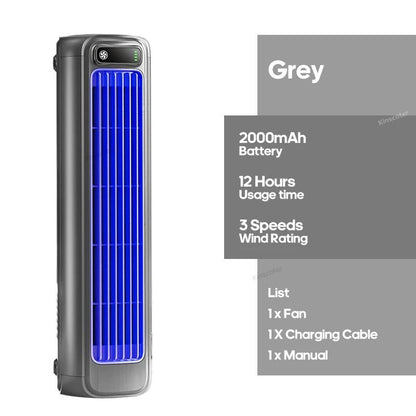 Portable Tower Cooling Fan With Rechargeable Battery 5