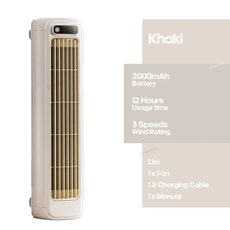 Portable Tower Cooling Fan With Rechargeable Battery 6
