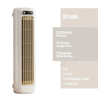 Portable Tower Cooling Fan With Rechargeable Battery 6
