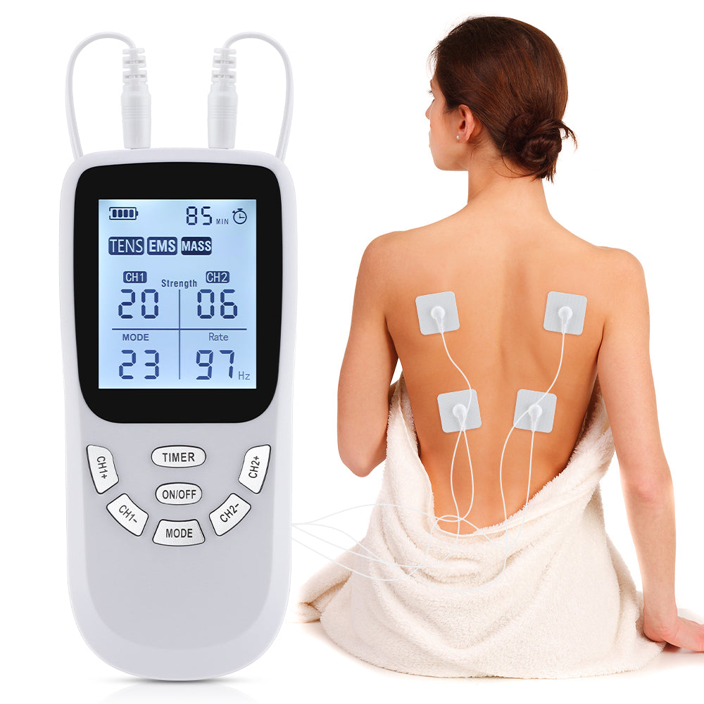 Professional TENS Muscle Stimulator Electrotherapy Massager For Full Body Pain Relief  Recovery 0