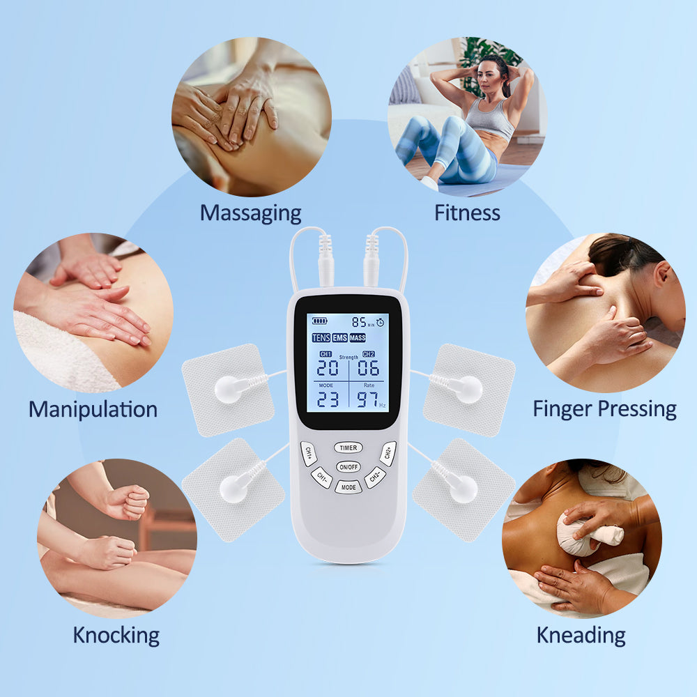 Professional TENS Muscle Stimulator Electrotherapy Massager For Full Body Pain Relief  Recovery 2