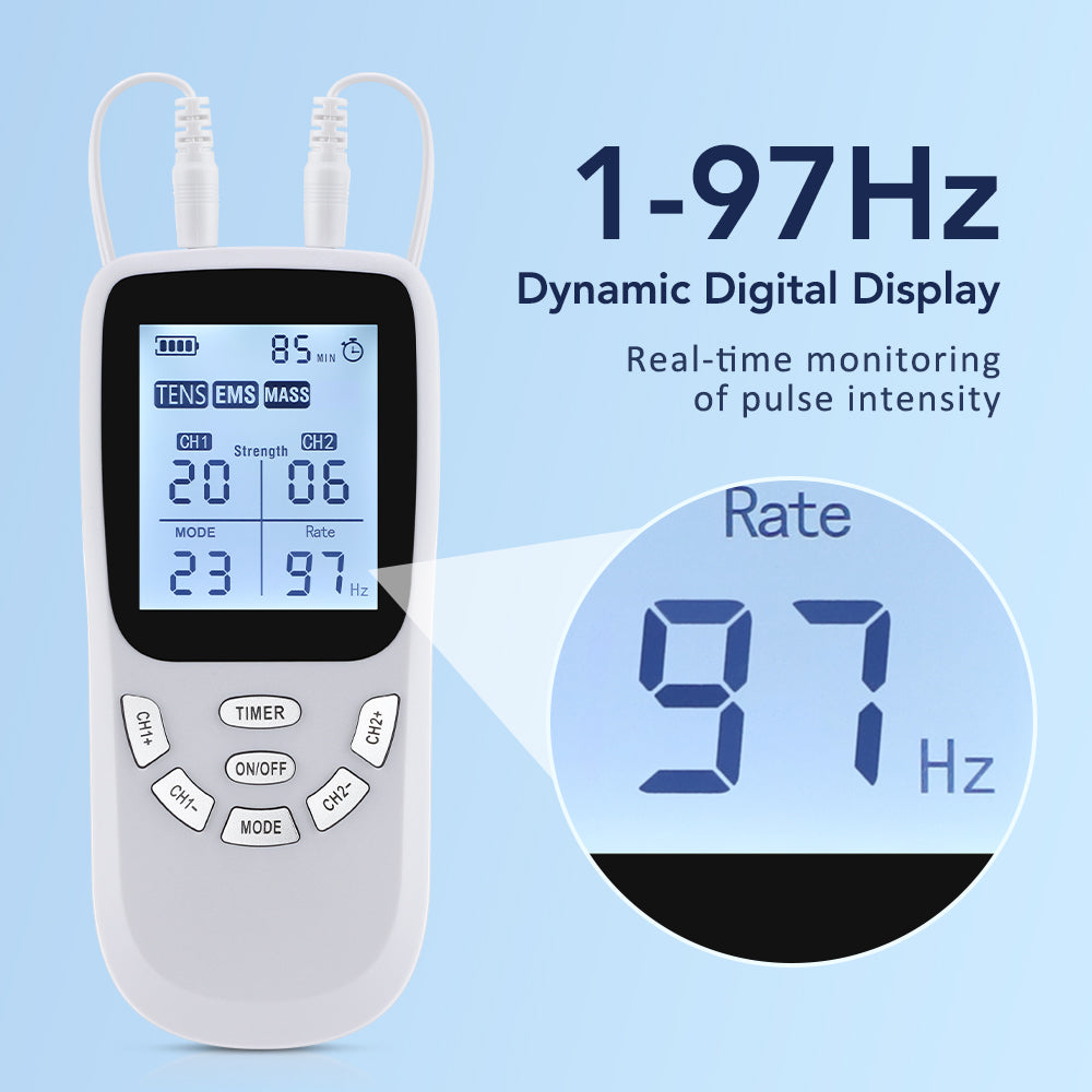 Professional TENS Muscle Stimulator Electrotherapy Massager For Full Body Pain Relief  Recovery 6