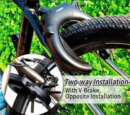 Heavy Duty Horseshoe Bicycle Frame Lock With Hardened Steel Shackle 2