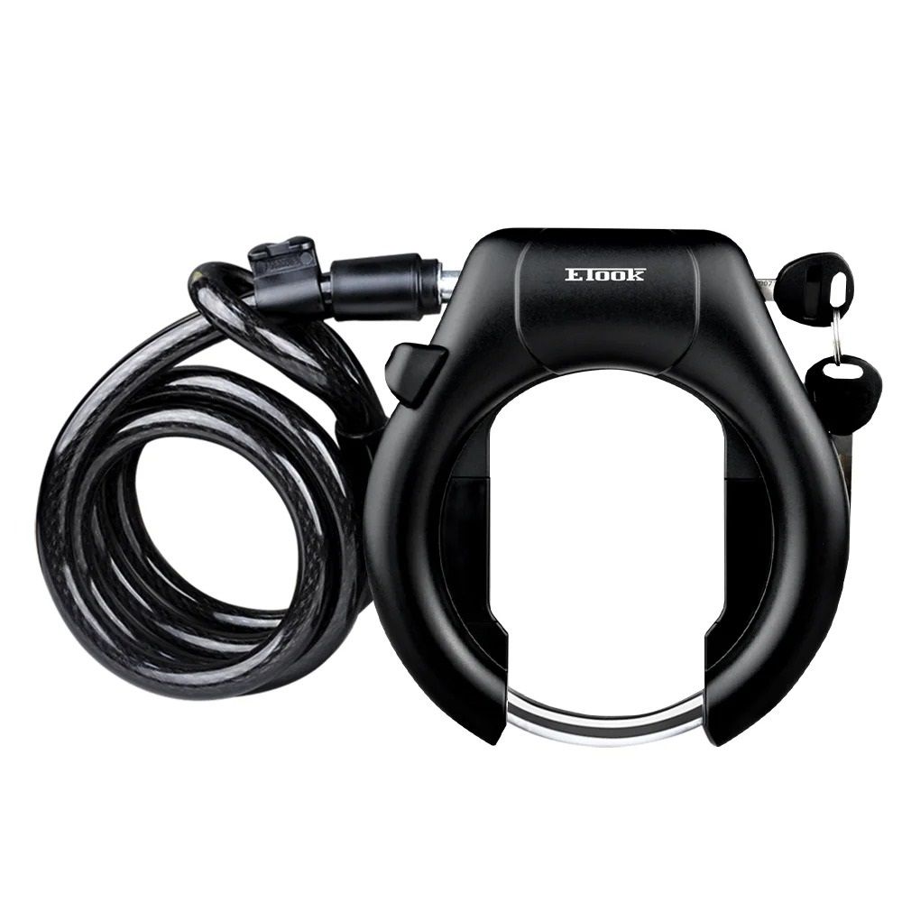 Heavy Duty Horseshoe Bicycle Frame Lock With Hardened Steel Shackle 6