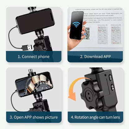 Professional TwoWay Articulating Endoscope Steering Industrial Endoscope With Diameter Probe For IP 5
